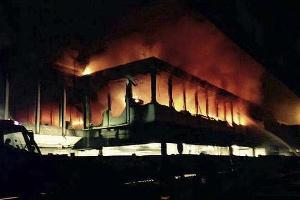 Italy Rome Airport Fire