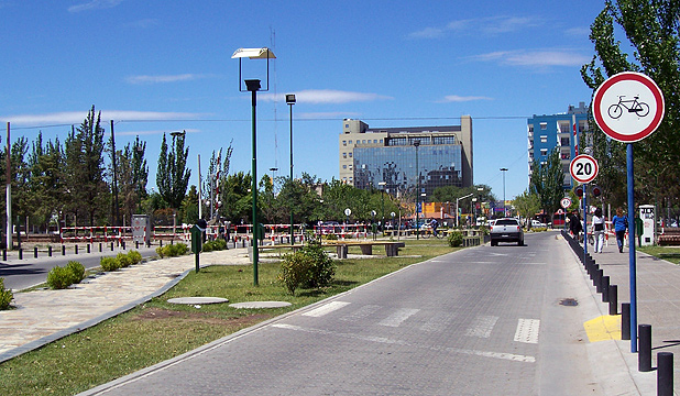 Zona céntrica de Neuquén Capital.