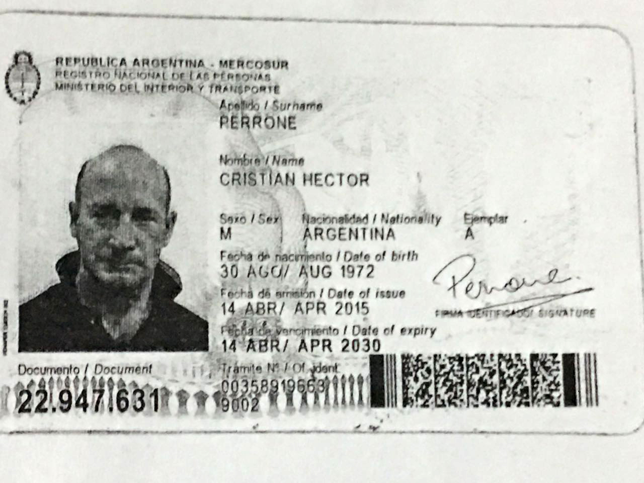 Cristian Héctor Perrone