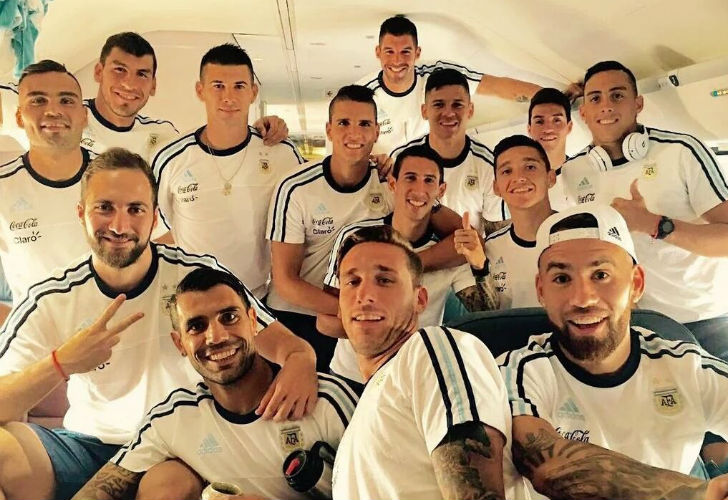 Argentina en el avión, camino a Seattle.