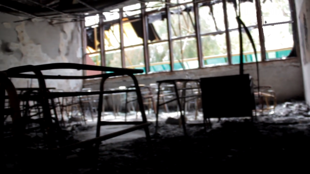 Desolador: El Colegio ESRN 9 bajo escombros