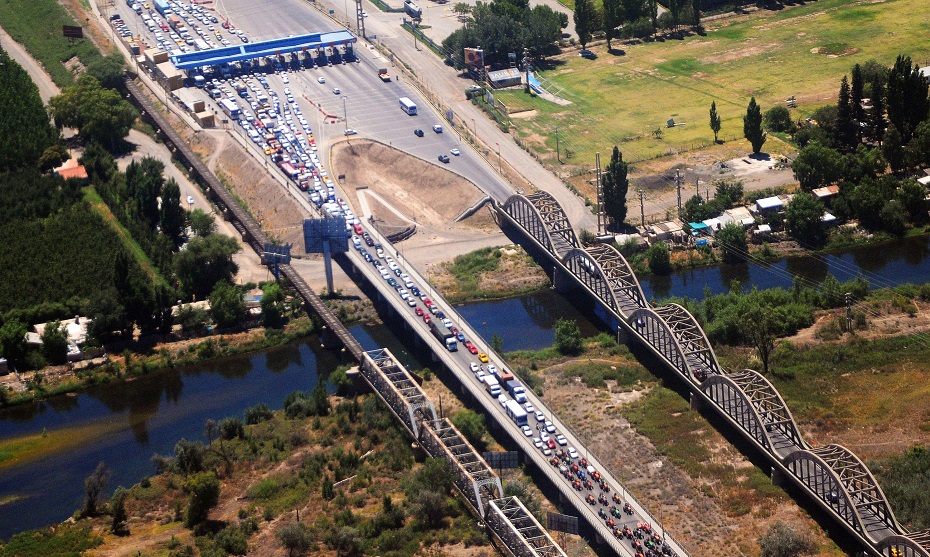 Volvió la congestión al Puente Carretero