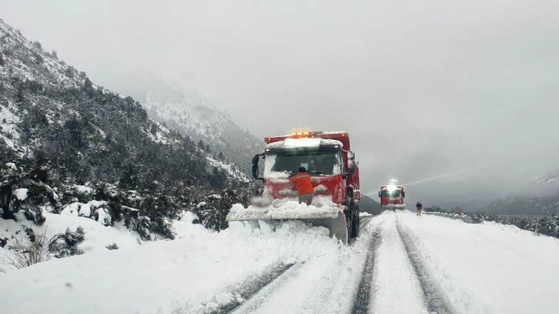 Alerta por fuertes nevadas, lluvia y viento en varias zonas de la provincia de Neuquén
