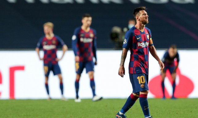 El barcelona de luto tras la renuncia de Messi