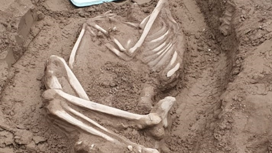 Los restos óseos encontrados son arqueológicos