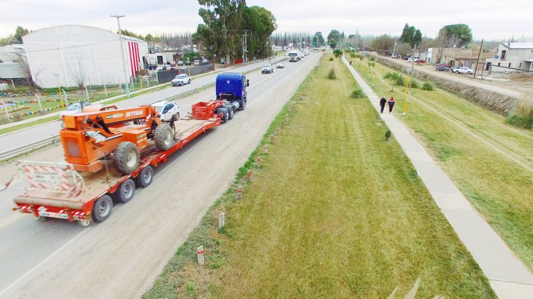 Comienzan los trabajos viales entre Centenario y la ruta 51