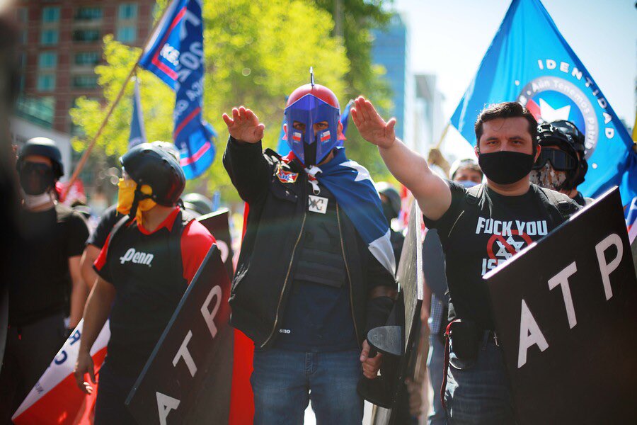 Repudio de diferentes organizaciones por una marcha nazi en Chile