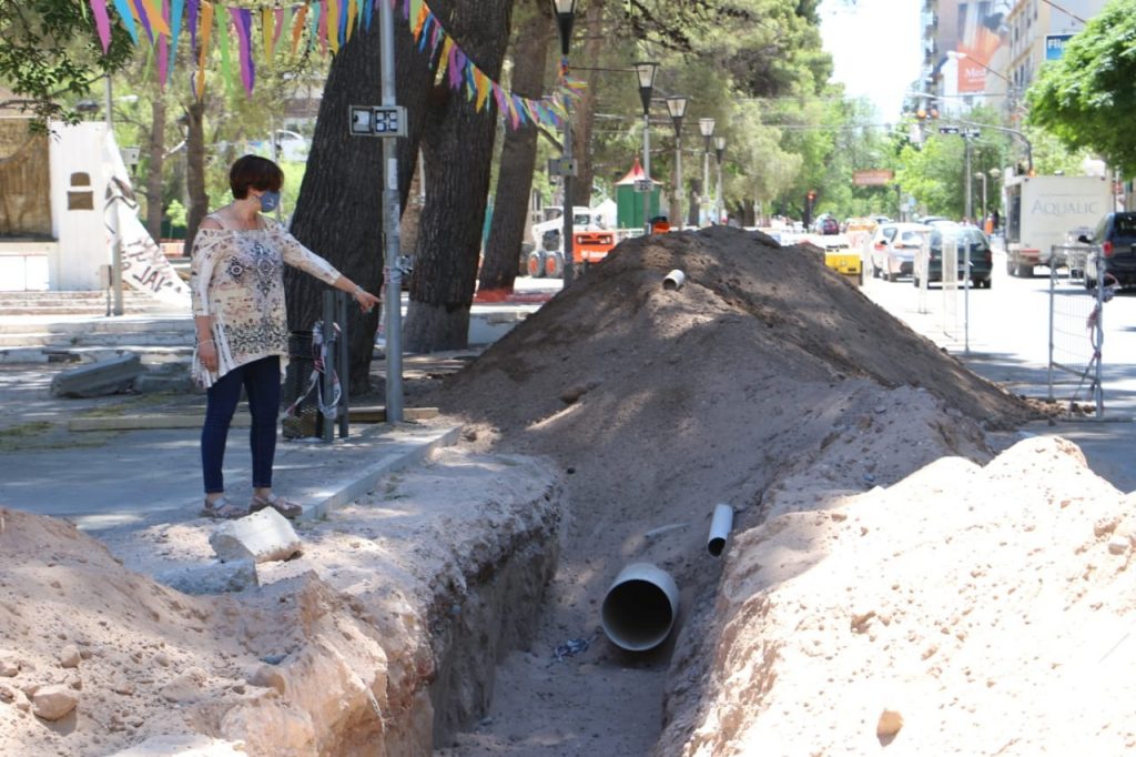 La obra pluvial de Avenida Argentina tiene un 60 por ciento de avance