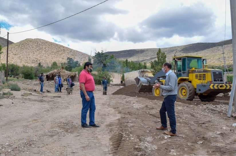 Comenzaron las tareas de remediación en Barrancas tras el fuerte temporal