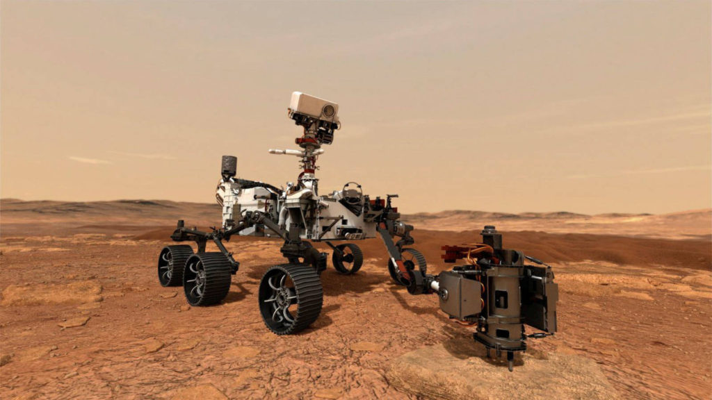 La NASA difundió el primer video de la llegada del rover Perseverance a Marte