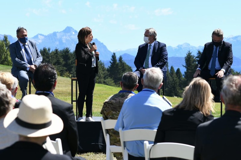 Alberto Fernández de visita en Bariloche