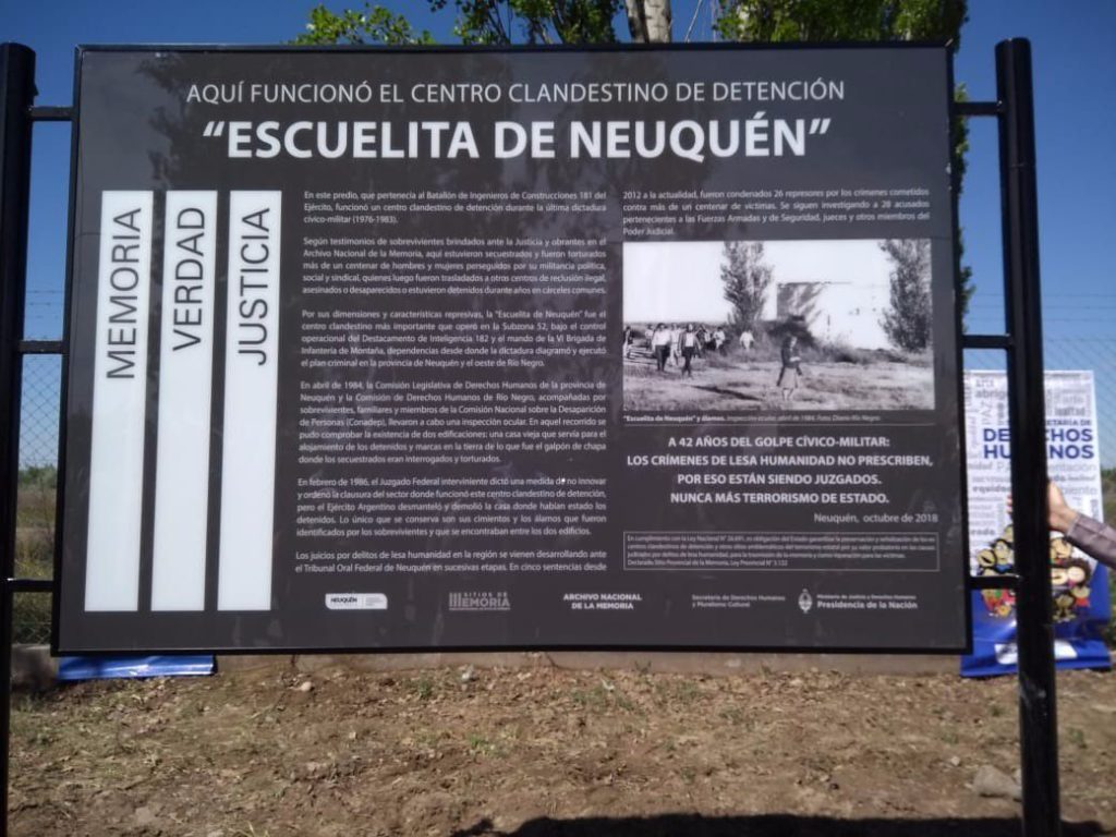 «La Escuelita de Neuquén» será un Sitio de Memoria