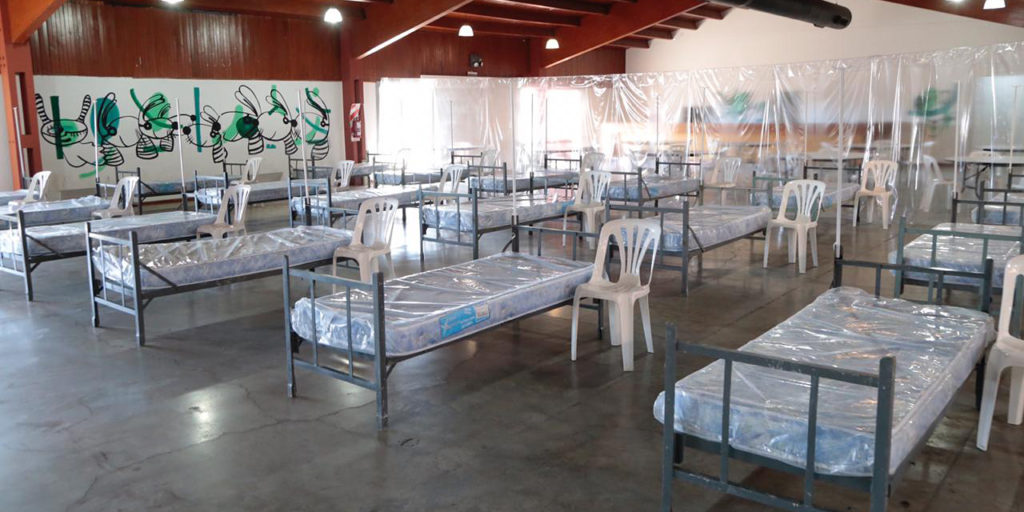 Tras varios meses vacio, el Duam volvió a recibir pacientes con coronavirus