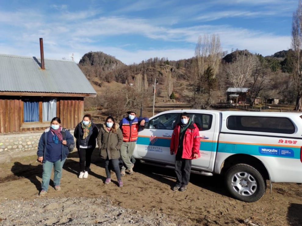 Jornada de vacunación en los parajes cordilleranos