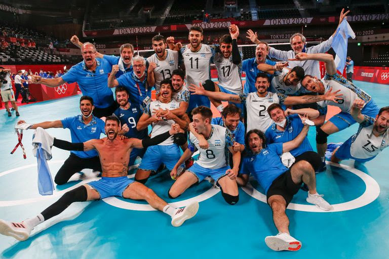 El seleccionado argentino masculino de vóley es de bronce en Tokio 2020