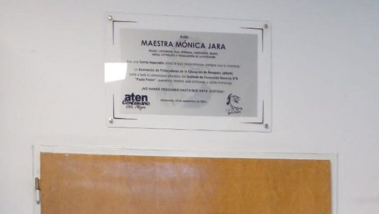 Un aula del IFD N°9 lleva el nombre de la docente Mónica Jara