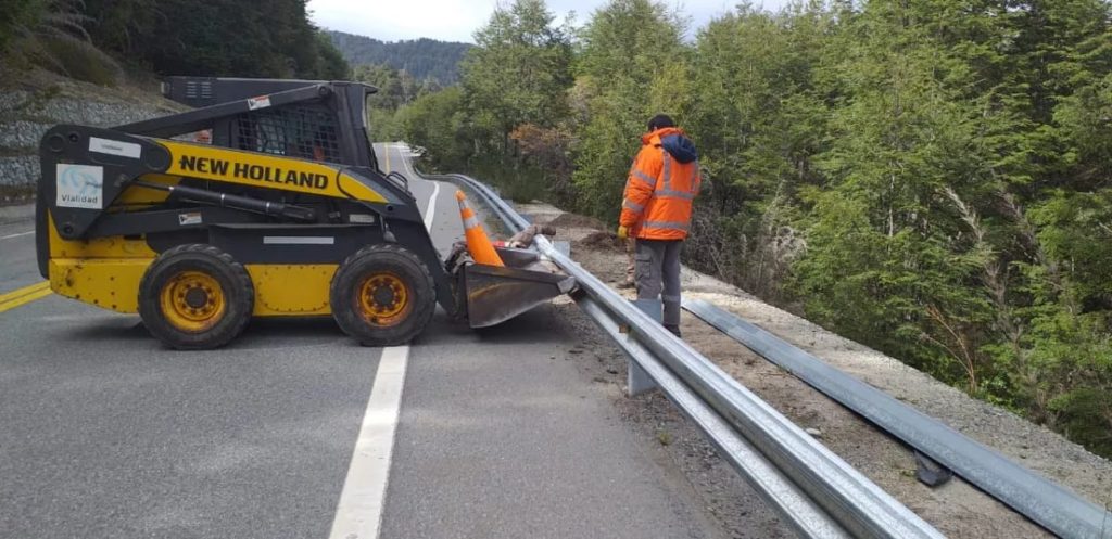 Realizaron arreglos en la Ruta de los Siete Lagos