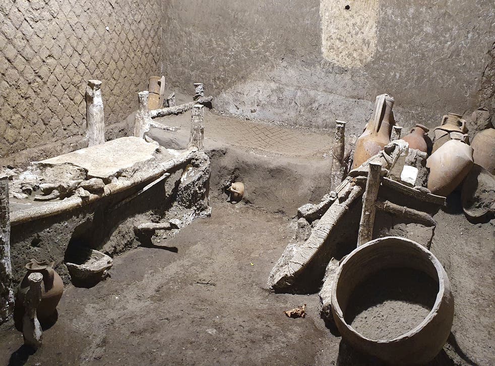 Hallan una habitación de esclavos intacta en Pompeya