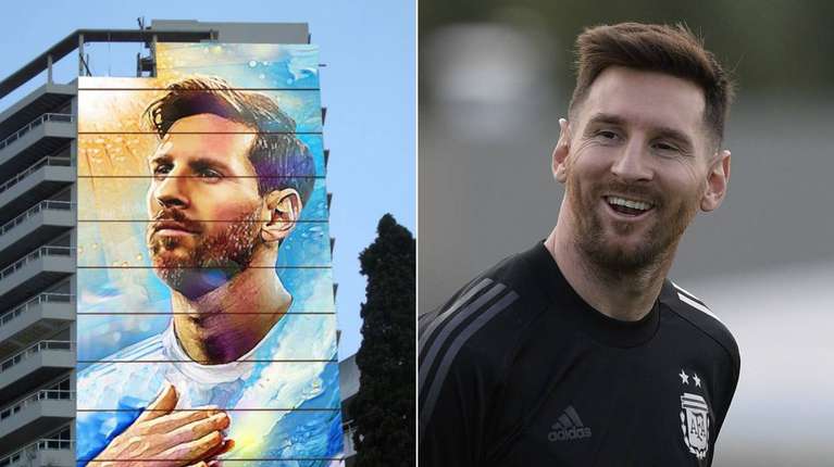 Inaugurarán un mural de 69 metros de Lionel Messi