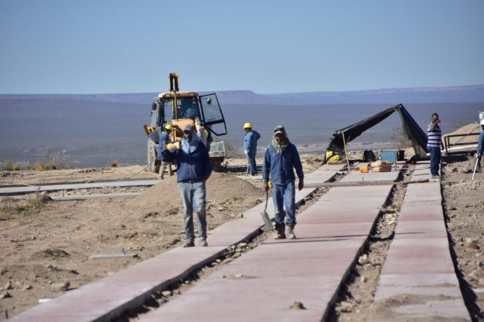 Avanza la obra del Parque Lineal de la Meseta