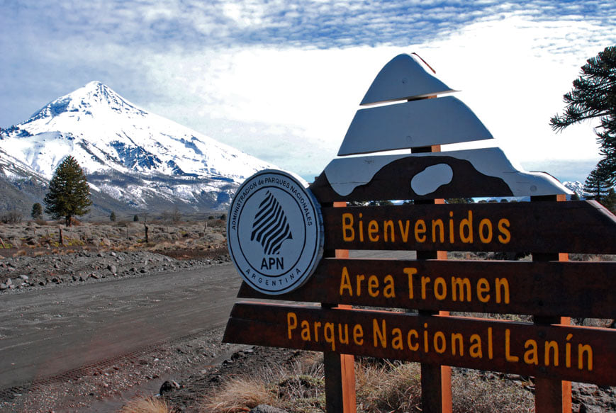 Rescataron a una mujer del Volcán Lanín