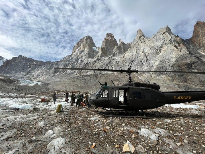 Dos escaladores fueron sorprendidos por una avalancha en El Chaltén