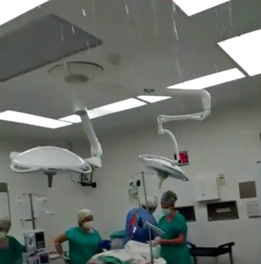 El quirófano del Castro Rendón se llenó de agua en medio de una cirugía