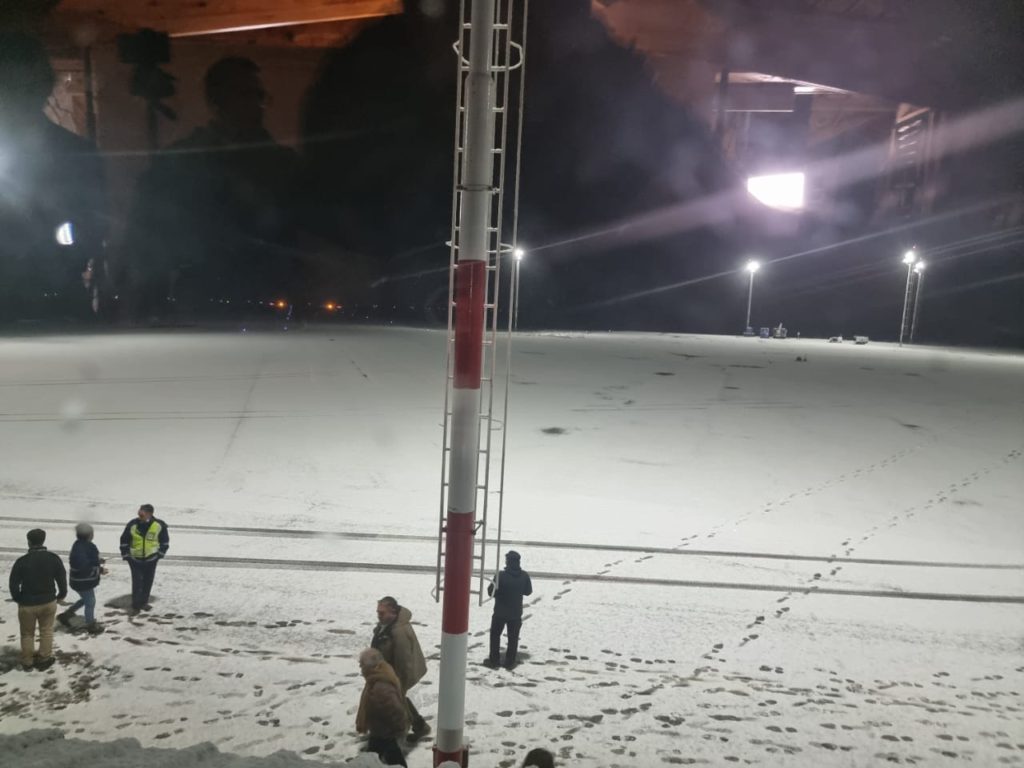 Los brasileros bajaron en Chapelco con una fuerte nevada