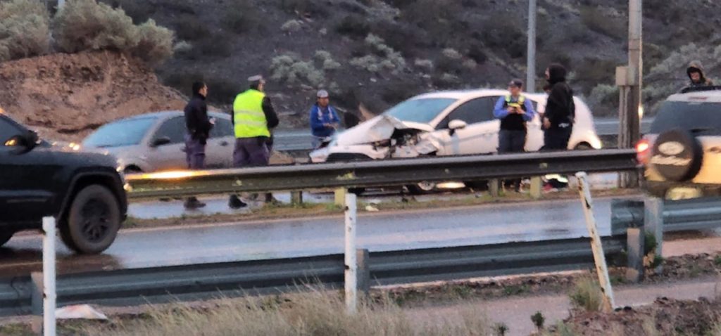 Choque, lluvia y caos en la Ruta 7