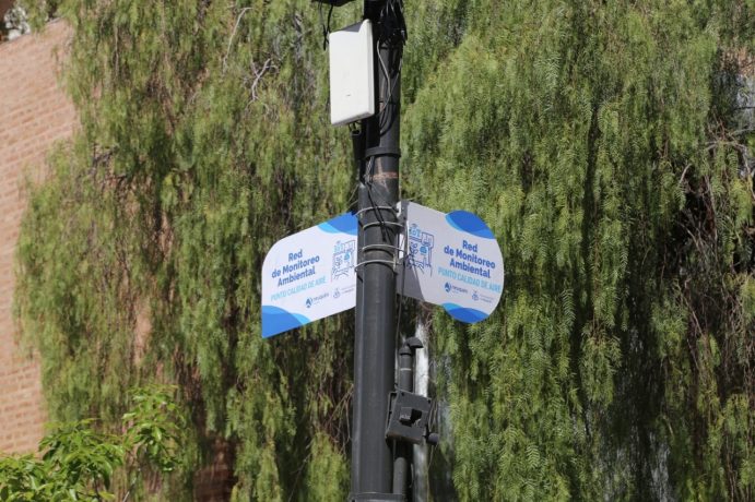 Instalaron sensores para conocer los parámetros medioambientales de la ciudad