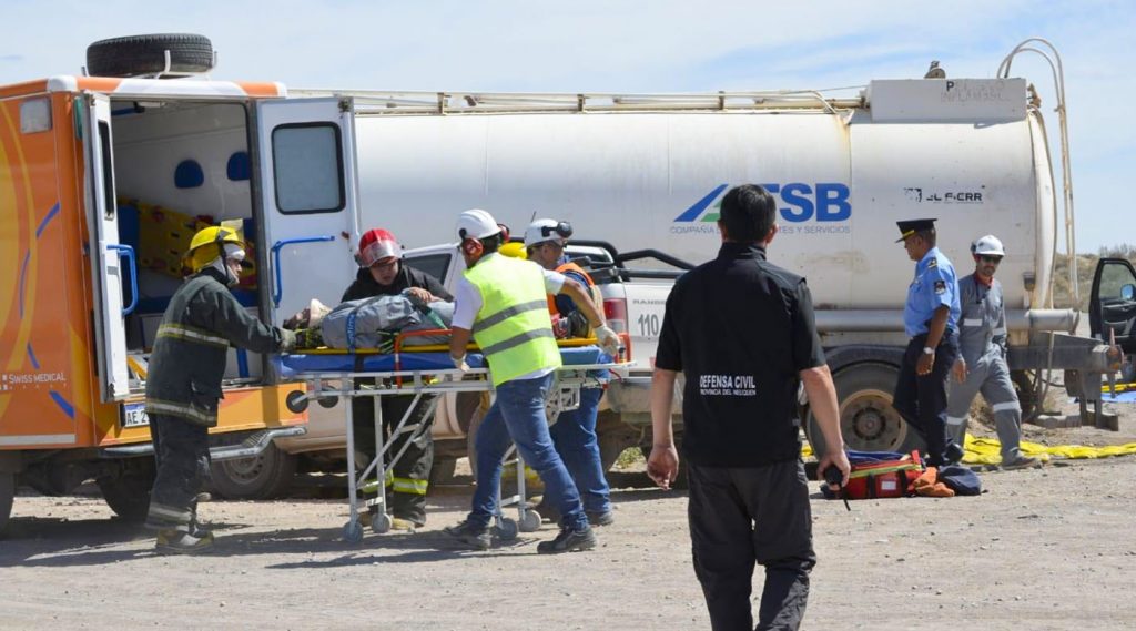 Defensa Civil participó en simulacros de emergencias petroleras