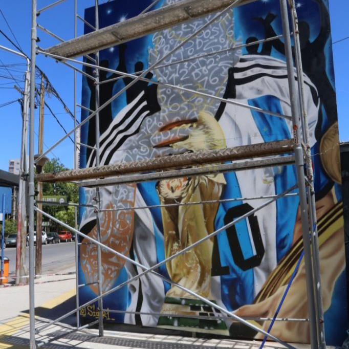 La ciudad tendrá su mural de Lionel Messi