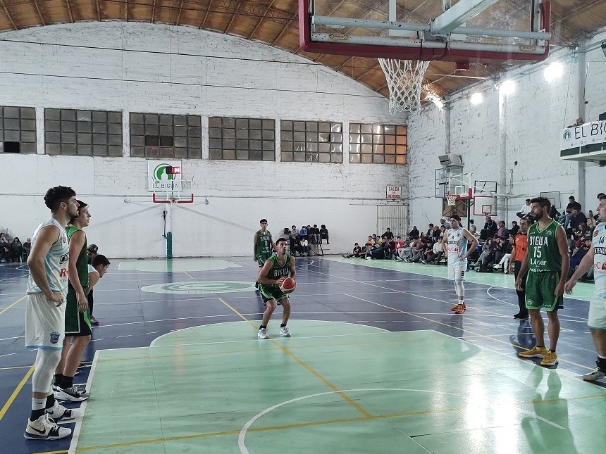 Bigua se entrena para su segunda participación en la Liga Federal de Basquet