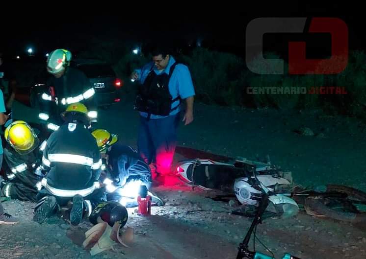 Motociclista alcoholizado atropelló a dos peatones