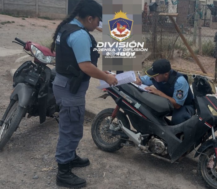 Detuvieron a tres motochorros en el oeste de Neuquén capital