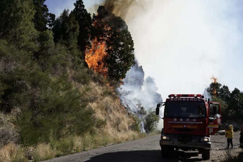 Una persona detenida por el incendio intencional en Chiuquilihuin