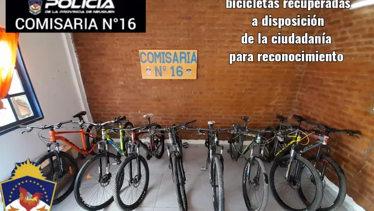 ¡Se buscan dueños!: Comisaría 16 recupera bicicletas robadas