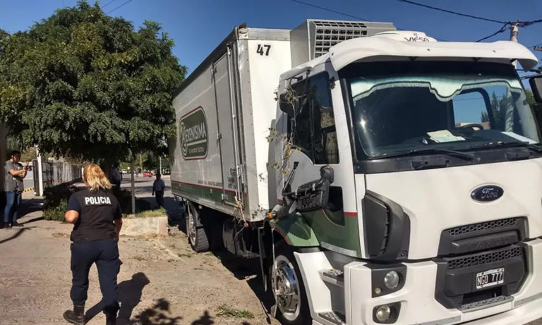 Joven roba camión de lácteos y causa destrozos en Catriel