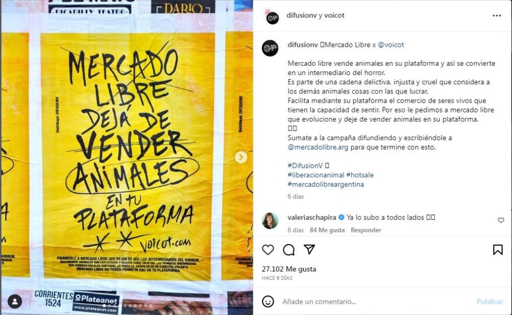 Activistas exigen a Mercado Libre parar con la venta de perros