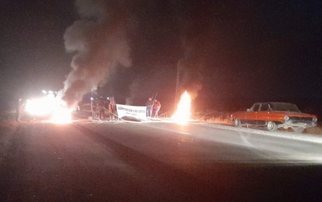 Vecinos protestan en la Ruta 7