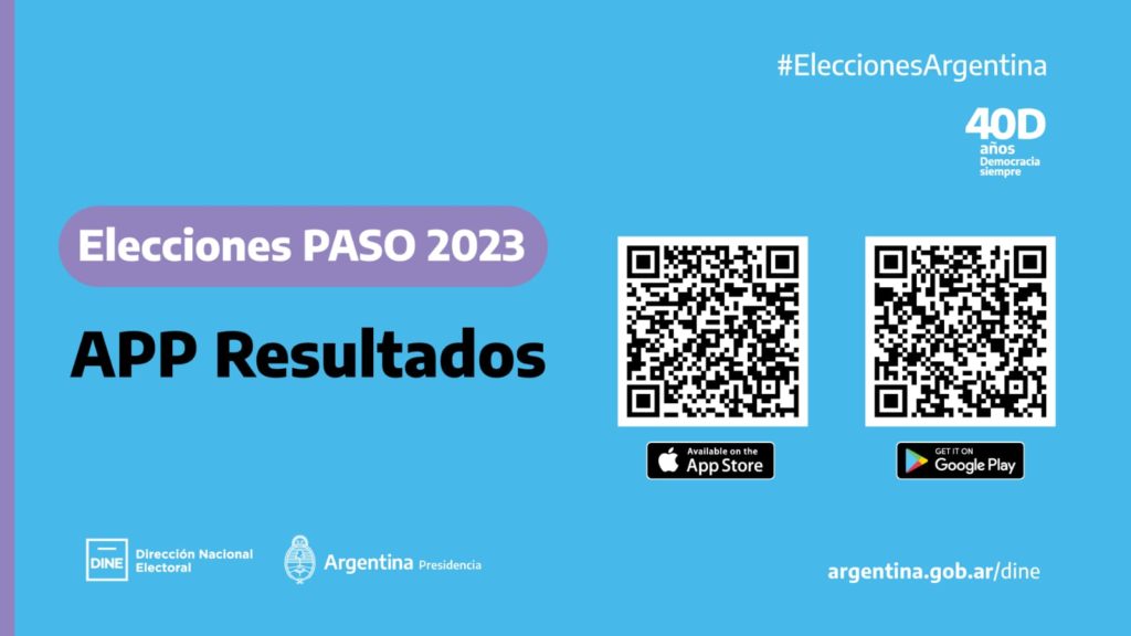 El Gobierno lanzó “Elecciones Argentina 2023”, una app para seguir los resultados