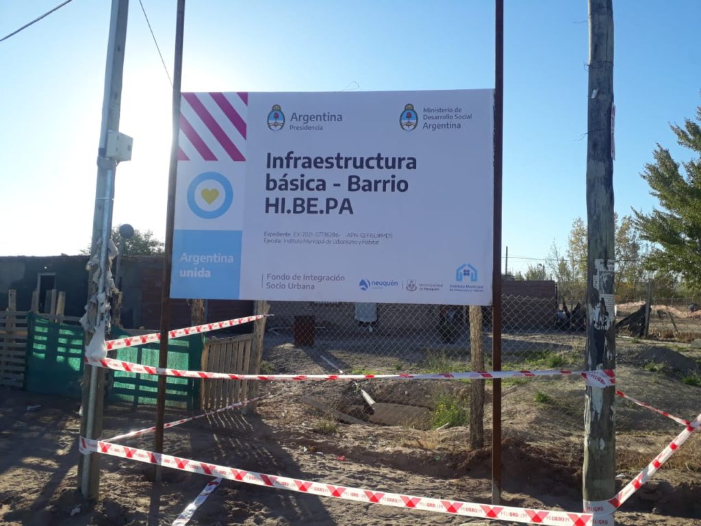 Confirman obras para barrios populares de Neuquén capital