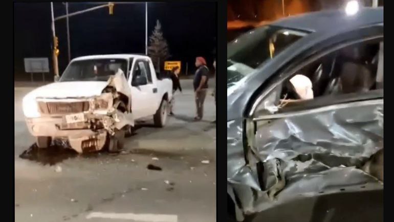 Fuerte choque en ruta 22 por una camioneta que cruzó en rojo