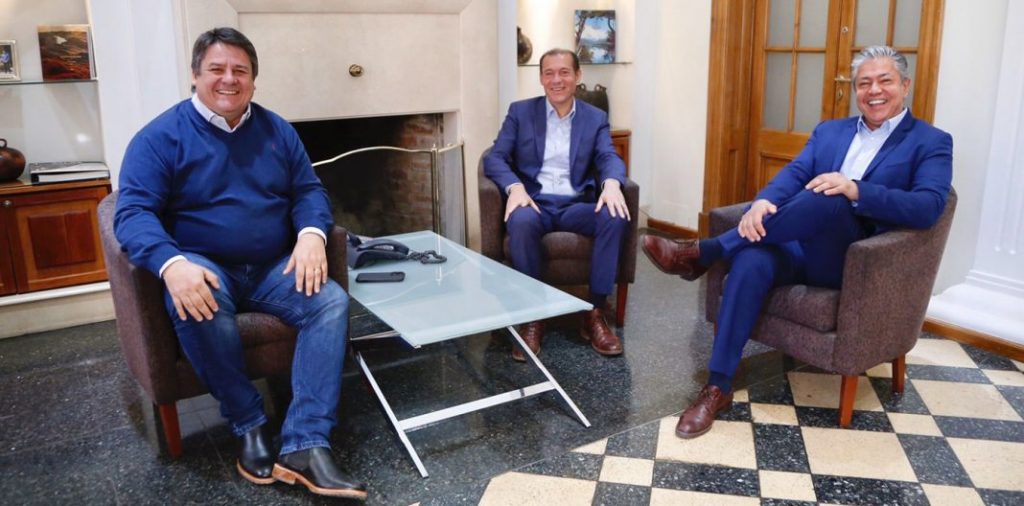 Gutiérrez, Figueroa y Gaido se reunieron en Casa de Gobierno