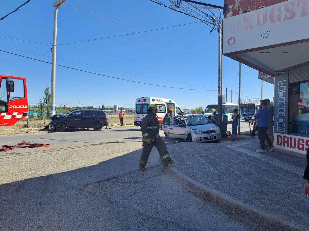 Violento choque en calle San Martín dejó un herido