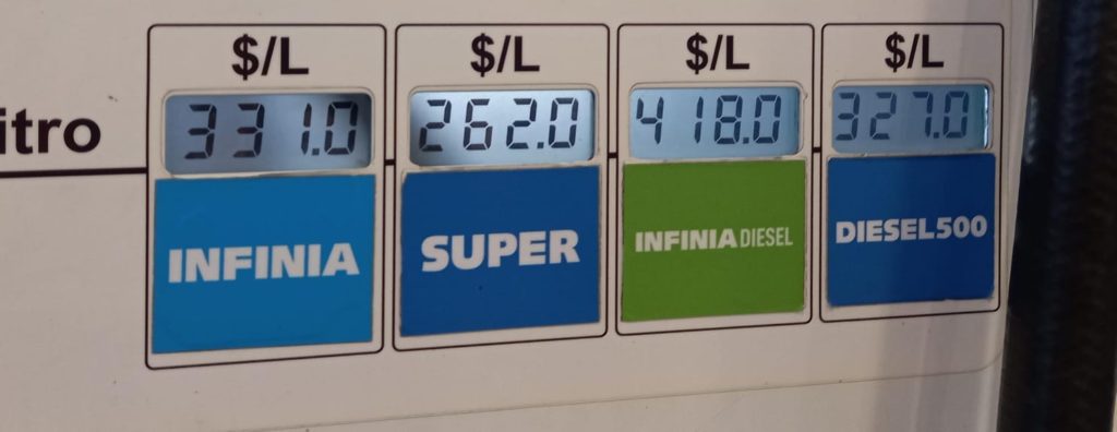 Subieron los combustibles en medio del desabastecimiento