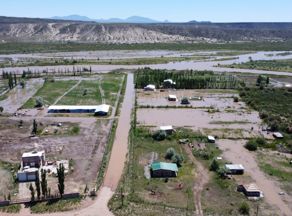 Rincón de los Sauces con zonas inundadas espera por precipitaciones