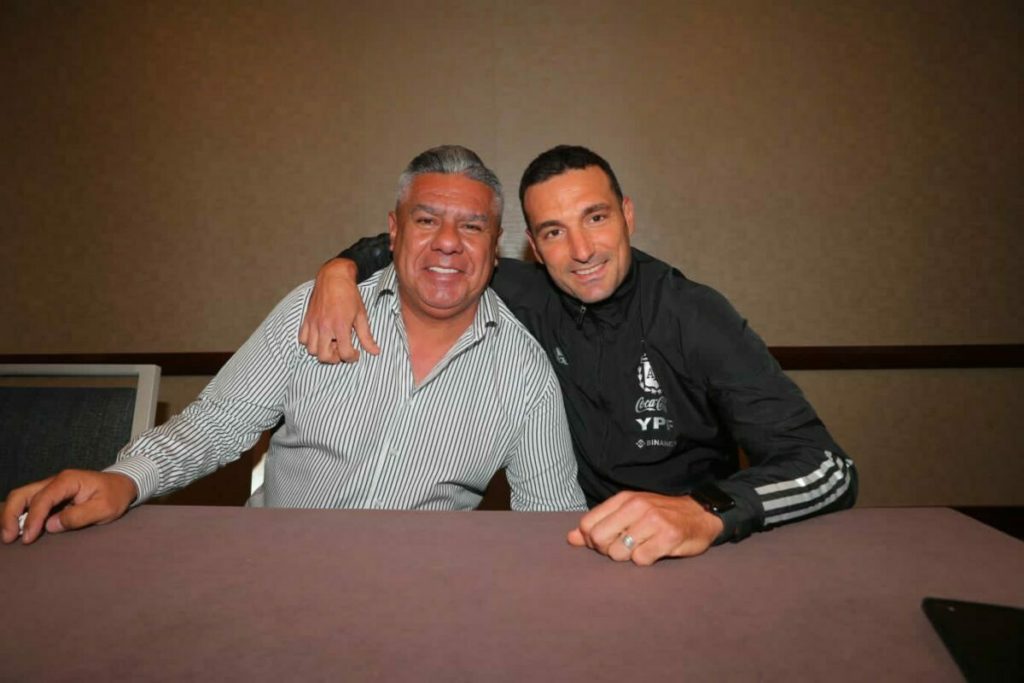 Tapia y Scaloni se reunieron y se mostraron juntos en redes sociales