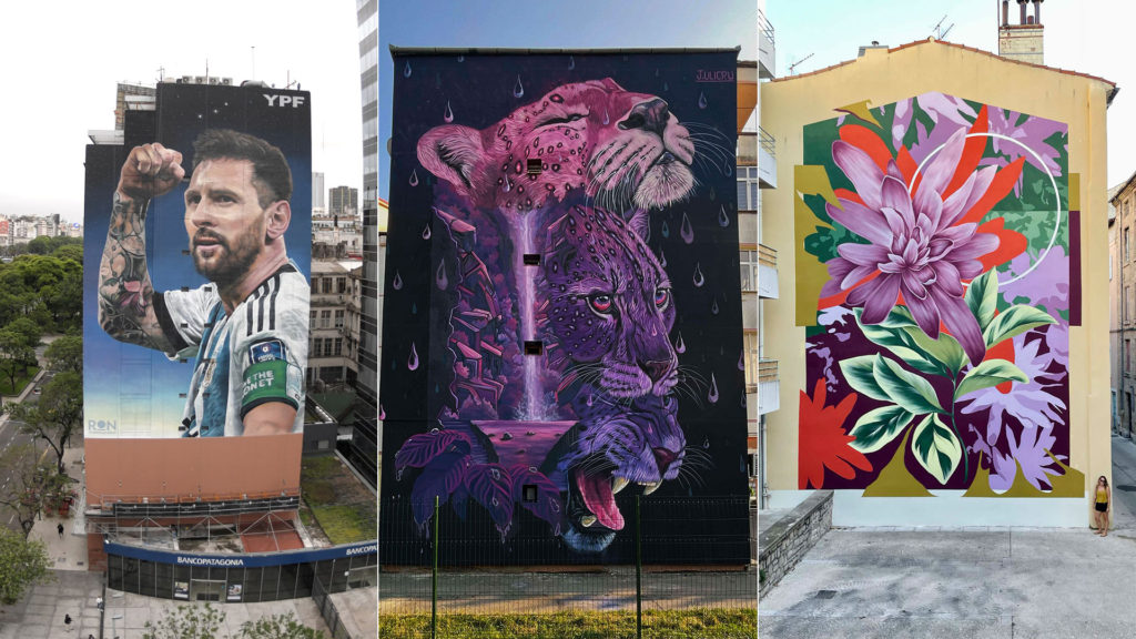 Cuatro argentinos compiten por “el mejor mural del mundo”