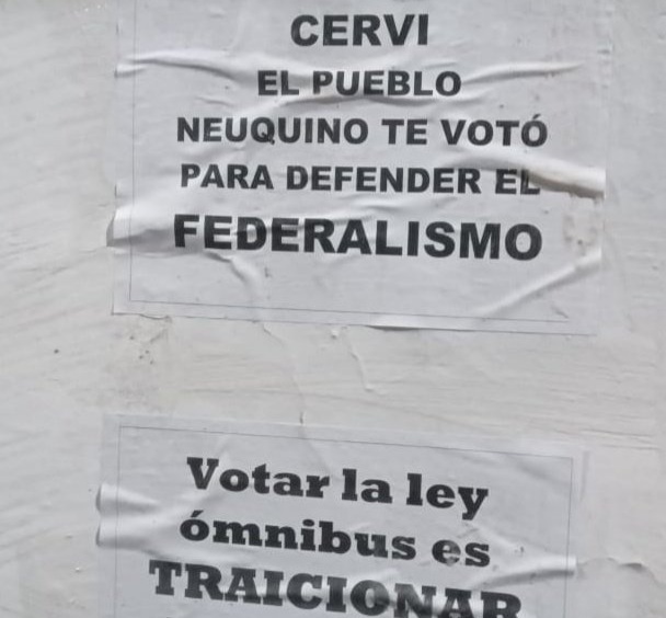 El debate en el Congreso pasó a un cuarto intermedio y en Neuquén piden a diputados que no voten a favor